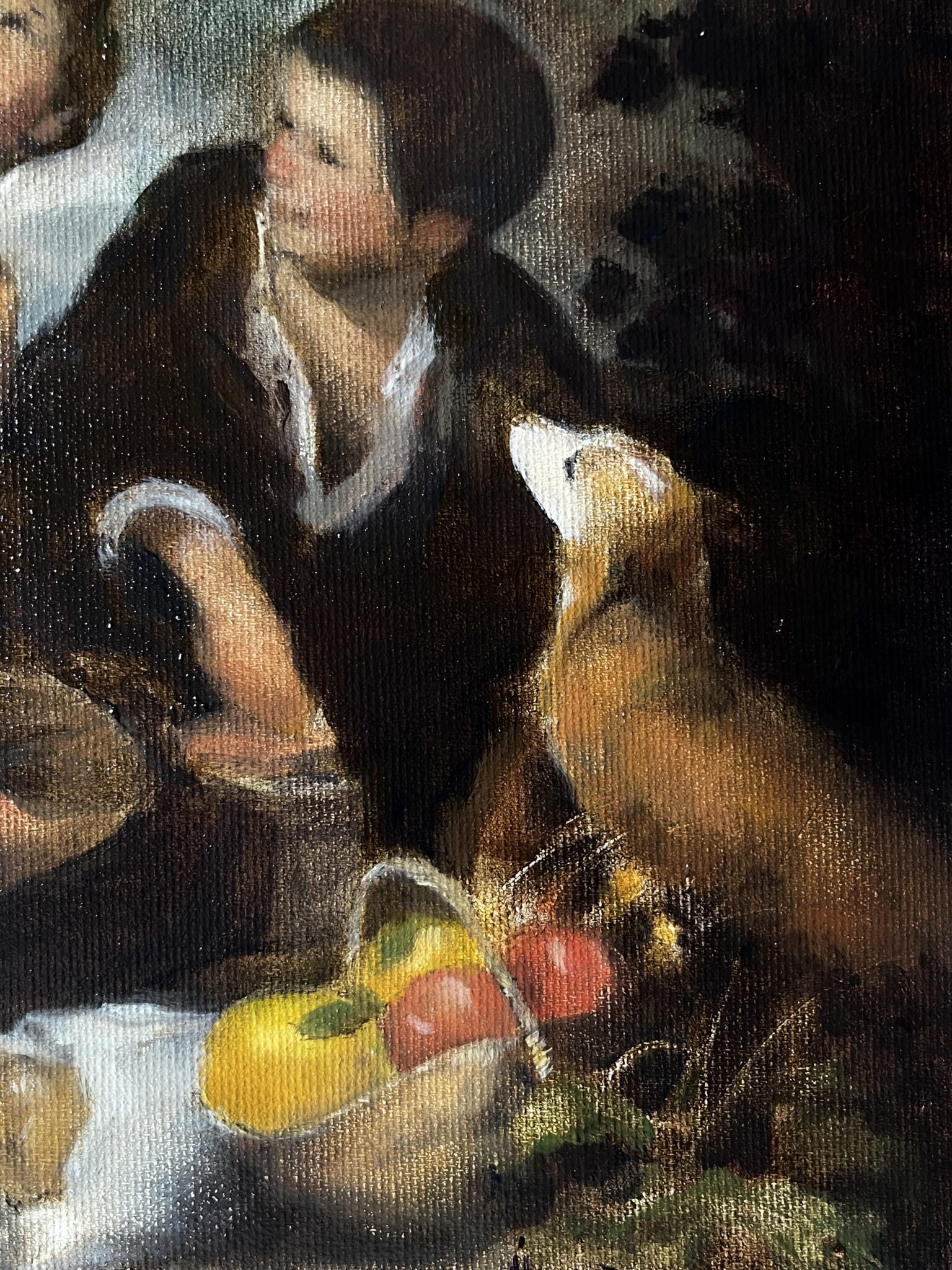 Dos niños comiendo de una tartera III - Murillo